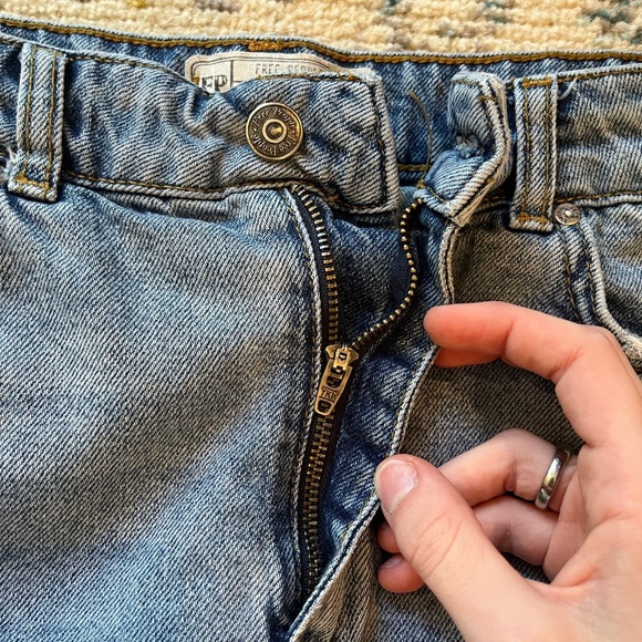 Free People Embellished Denim Mini Skirt - Picture 4 of 6